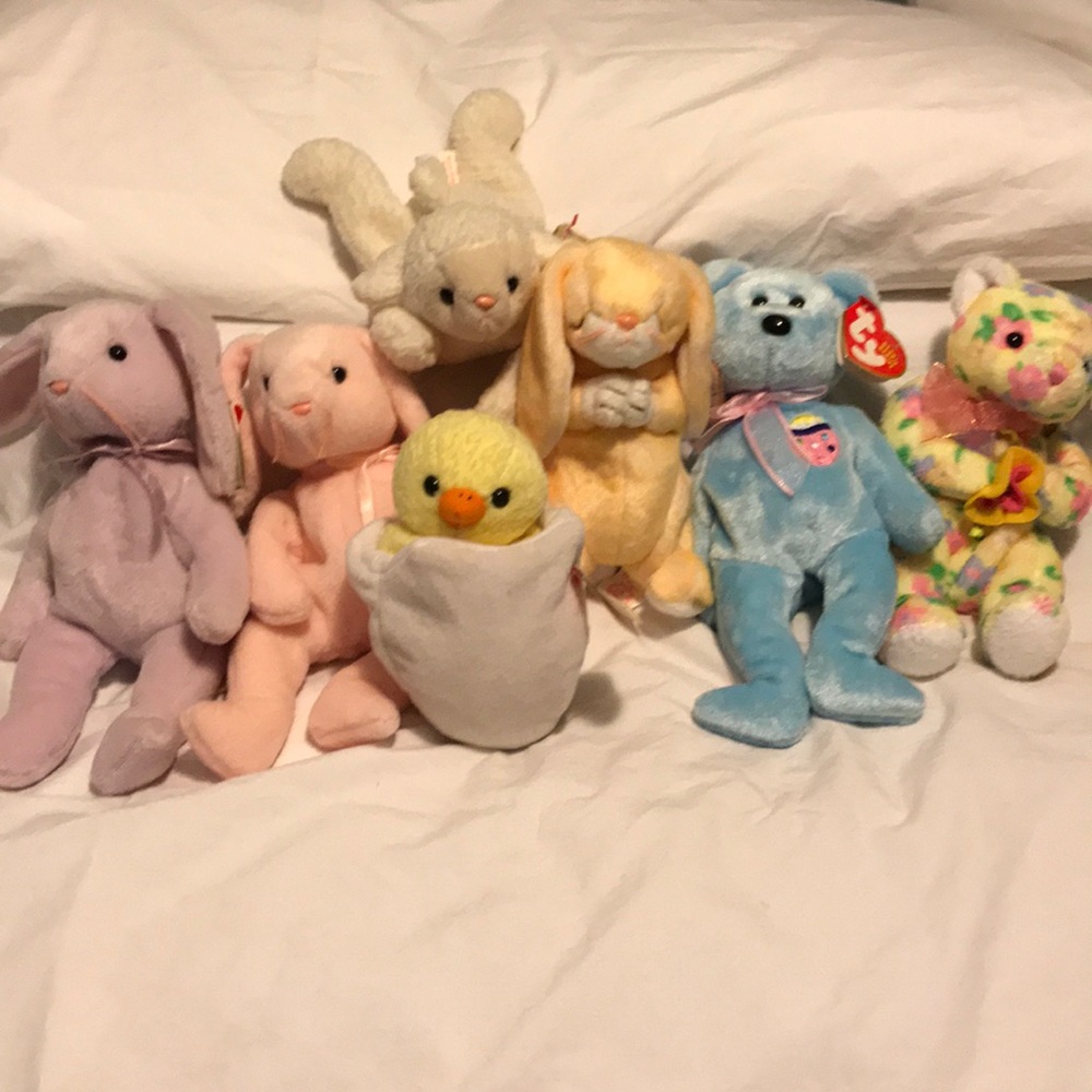 Beanie Baby Easter Collection of 7